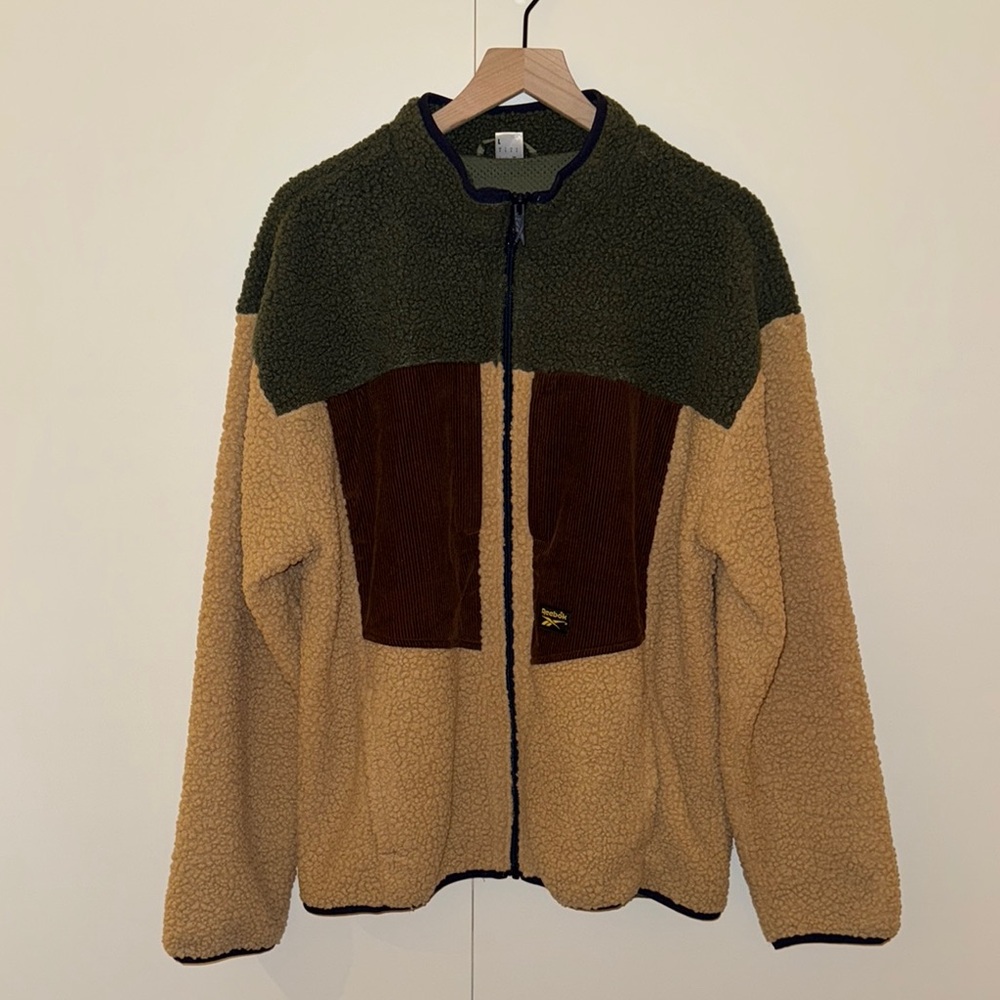 Colorblock Reebok Fleece Jacket - Picture 3 of 4